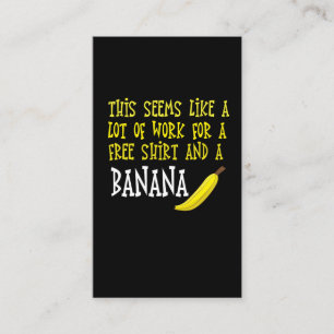 Marathon gift runner wins banana meme business card