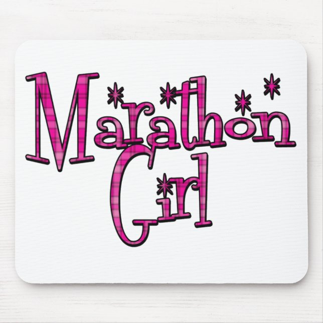 Marathon Girl Mouse Mat (Front)