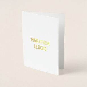 Marathon Legend congratulations good luck card