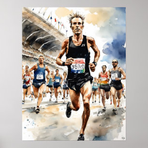 Marathon Man Art Print
