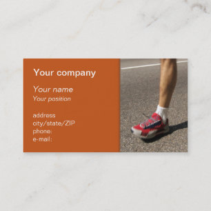 "Marathon man" business card