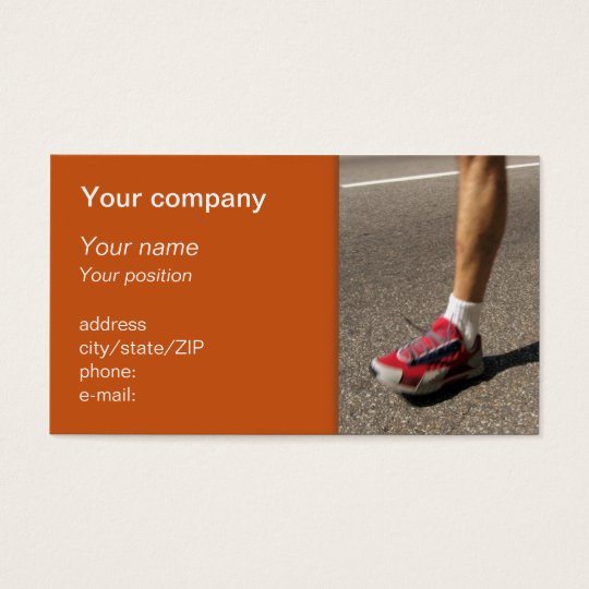 "Marathon man" business card