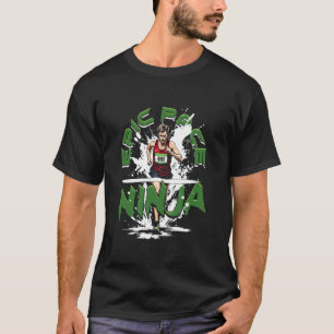Marathon Marathoner Running Epic Pace Ninja T-Shirt