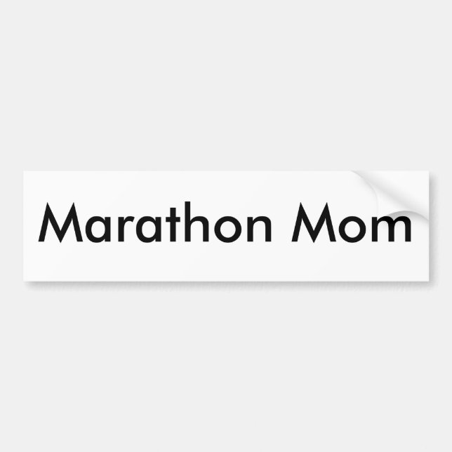 Marathon Mum Bumper Sticker (Front)