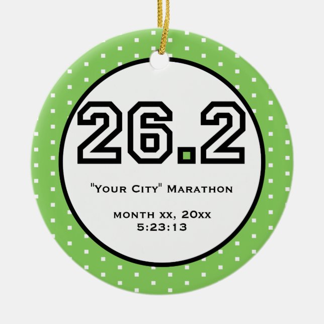 Marathon Ornament (Front)