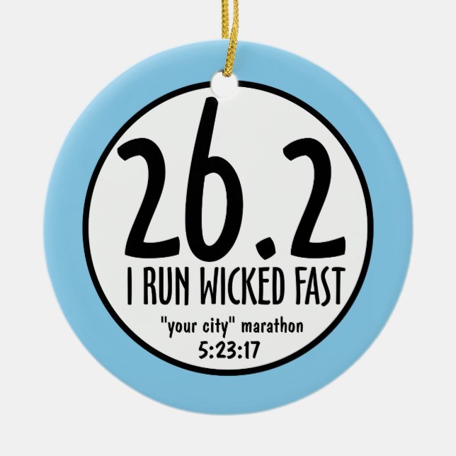 Marathon Ornament (Front)