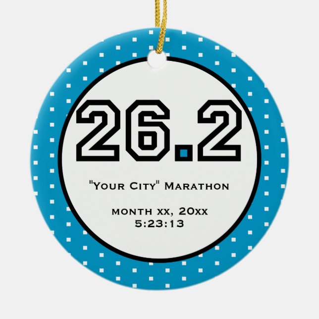 Marathon Ornament (Front)