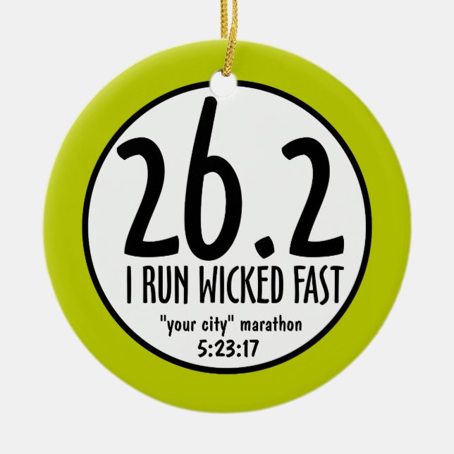 Marathon Ornament (Front)