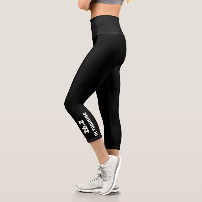 Marathon Runner 26.2 In Training Running Capri Leggings (Left)