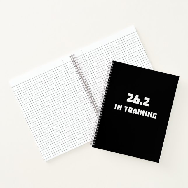 Marathon Runner 26.2 In Training Running Notebook (Inside)