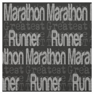 Marathon Runner Extraordinaire Fabric