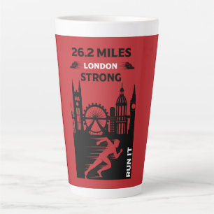 Marathon Runner London 26.2 Latte Mug