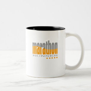 Marathon Runner Two-Tone Coffee Mug