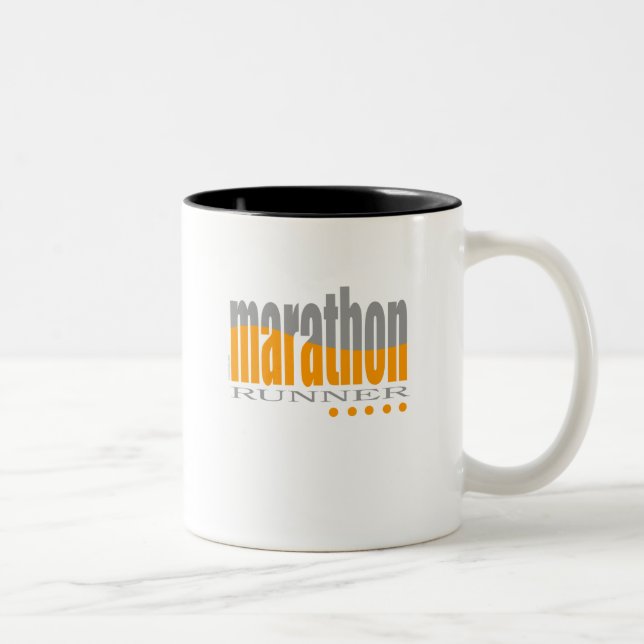Marathon Runner Two-Tone Coffee Mug (Right)