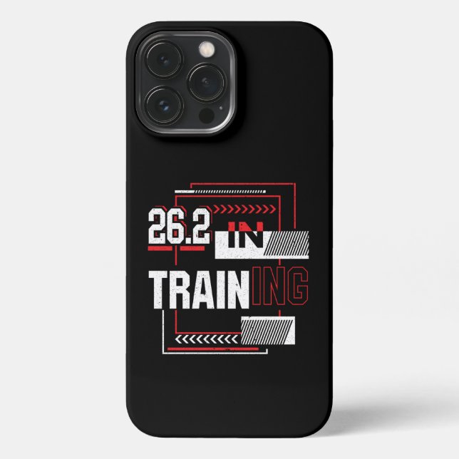 Marathon Running - 26.2 in Training Abstract  iPhone Case (Back)