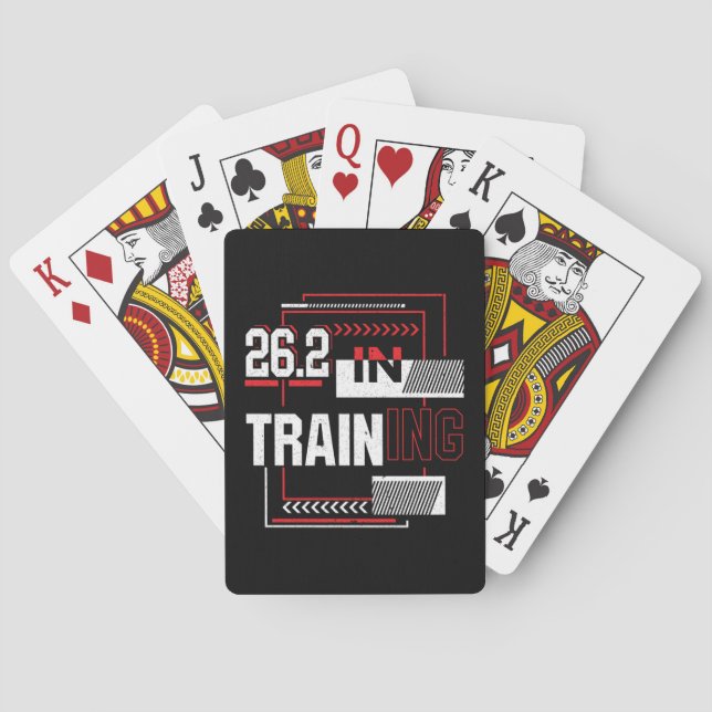Marathon Running - 26.2 in Training Abstract  Playing Cards (Back)