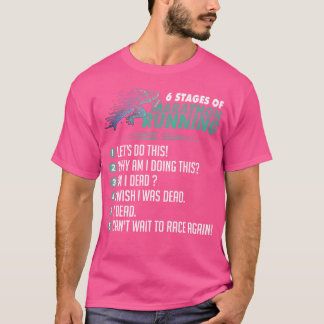 Marathon Running 6 Stages Runner Ultra Runner Jogg T-Shirt