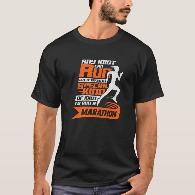 Marathon Running For A Marathon Runner T-Shirt (Front)