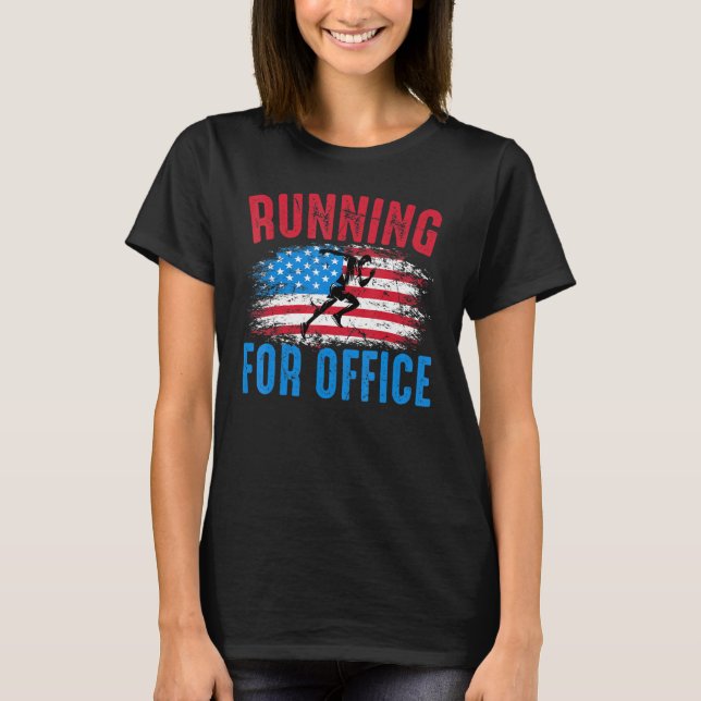Marathon - Running For Office - Jogger - Run - Jog T-Shirt (Front)