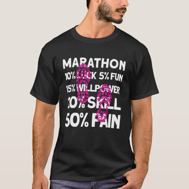 Marathon Running Road Race T-Shirt (Front)
