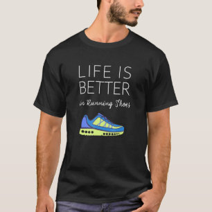 Marathon Running Runner Tee - Life Is Better In Ru