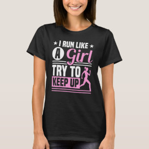 Marathon Running Shoes Girl Trail Running Running  T-Shirt