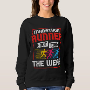 Marathon Running Training Runner Finisher Coach Be Sweatshirt