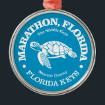 Marathon (sea turtle) metal tree decoration<br><div class="desc">Marathon,  Florida.</div>