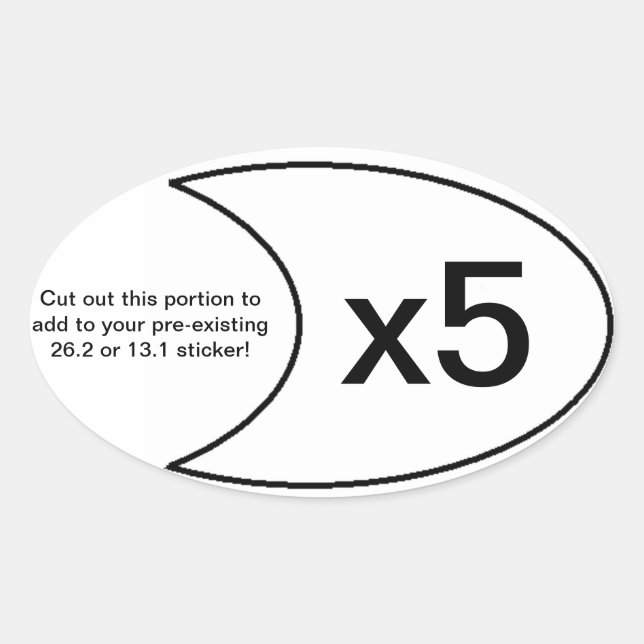 Marathon Sticker x5 (Front)