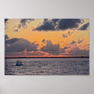 Marathon Sunset in the Florida Keys Poster