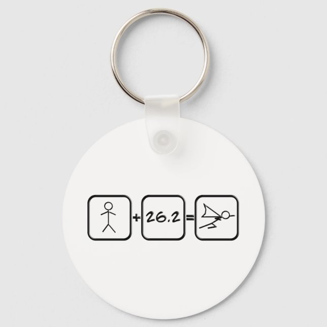 Marathon Superhero Key Ring (Front)