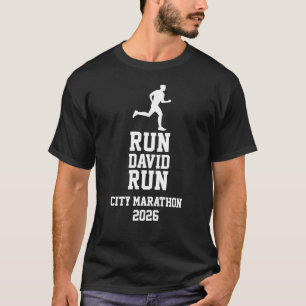 Marathon Support Crew Gifts Family Friends Runner T-Shirt