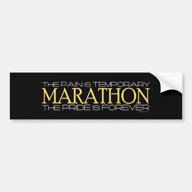 Marathon - The Pride is Forever Bumper Sticker (Front)