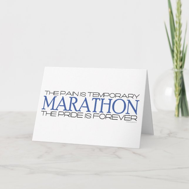 Marathon - The Pride is Forever – Good Luck Card (Front)