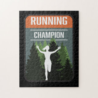 Marathon, Trail running Champion Jigsaw Puzzle