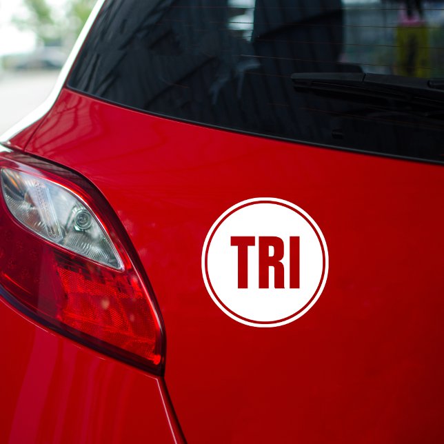 Marathon TRI Running  Classic Round Sticker (Creator Uploaded)