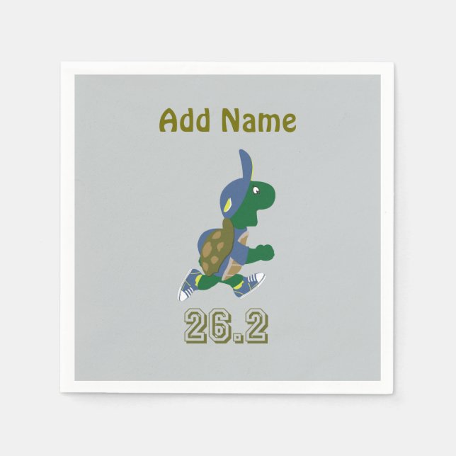 Marathon Turtle Runner in Blue Napkin (Front)