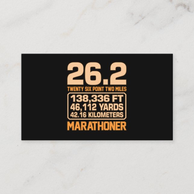 Marathoner Half Marathon Runner Running Lover Grap Enclosure Card (Front)