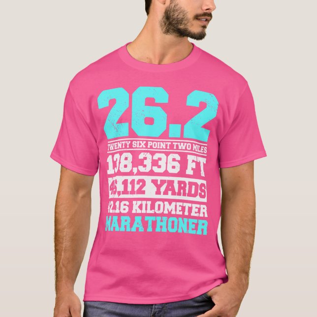 Marathoner Marathon Runner Running Shoes Foot Race T-Shirt (Front)