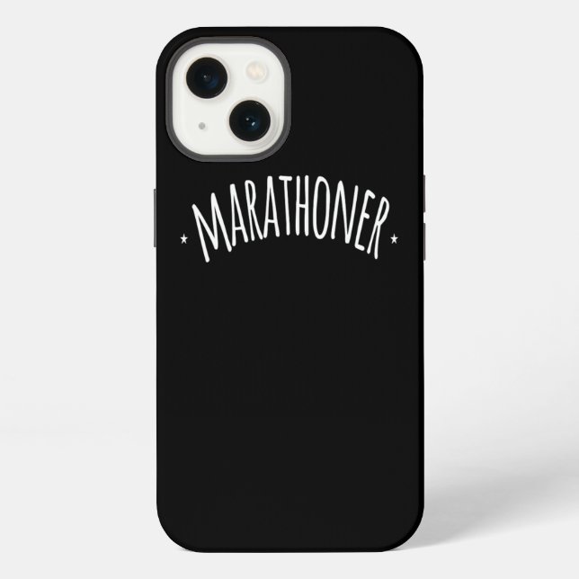 Marathoner Runner Running iPhone Case (Back)