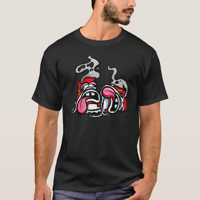 Marathoner Running Shoes After Running Jogging Mar T-Shirt (Front)