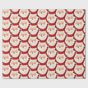 Marathoner Santa Funny Bold Sport Christmas  Wrapping Paper