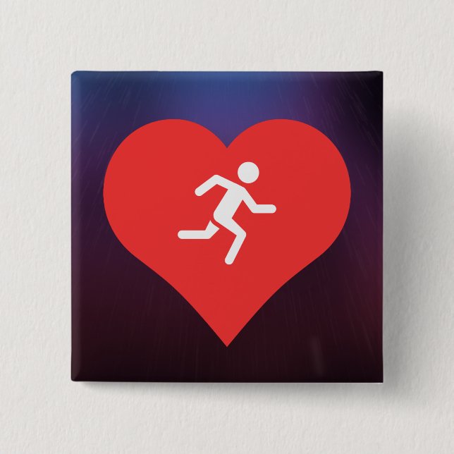 Marathons Pictogram 15 Cm Square Badge (Front)