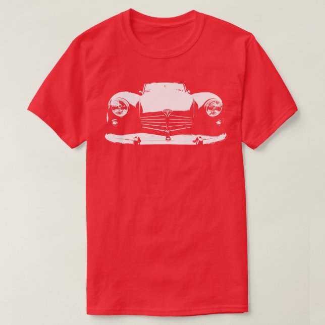 Marauder 1950s British classic monoblock white T-Shirt (Design Front)