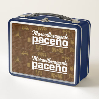 Maravillosamente paceño metal lunch box