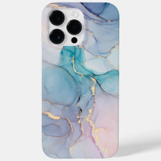Marbal and gold glitter iPhone 14 Pro Max case