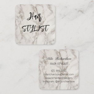 Marbel elegantly modern square business card