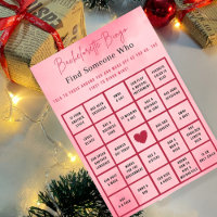 Marbel Gold Glitter Bachelorette Bingo Party Game