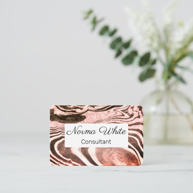 Marbeled Business Card (Standing Front)