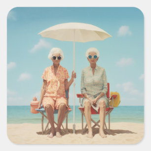 Marbella Ladies Square Sticker